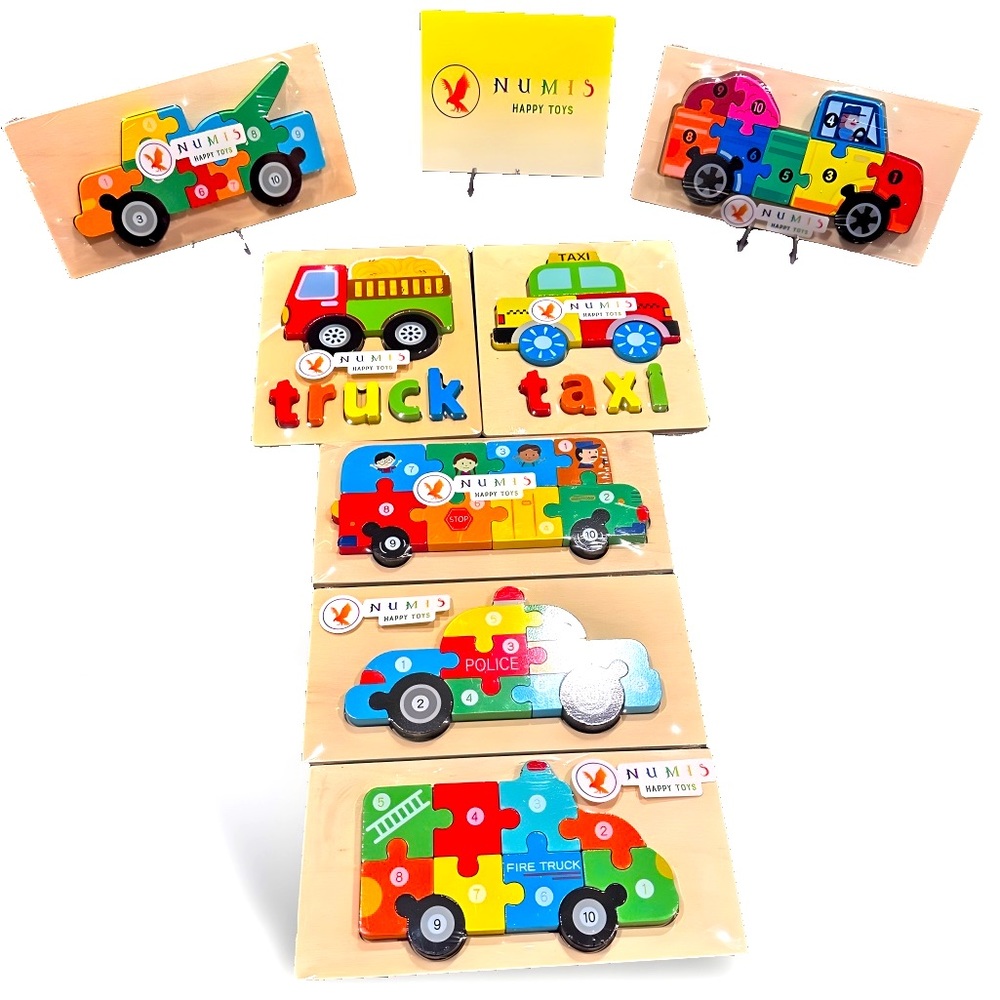 Kids wood puzzle 7PCS